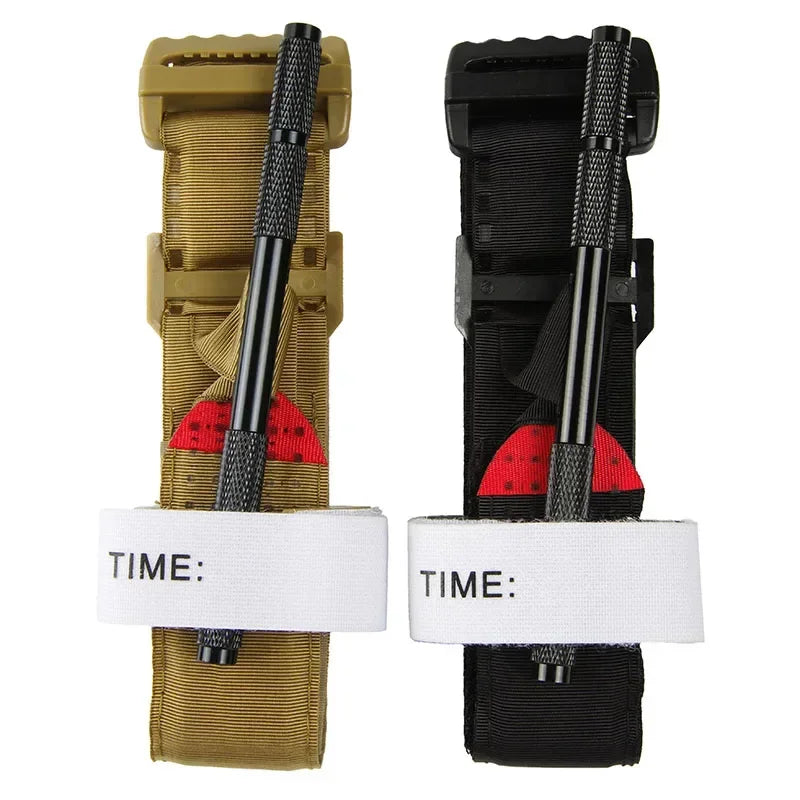 Tactical First Aid Rotary Pressure Aluminum Rod Tourniquet Hiking Militar Outdoor Camping Survival Gear Molle Rescue Tools 2027