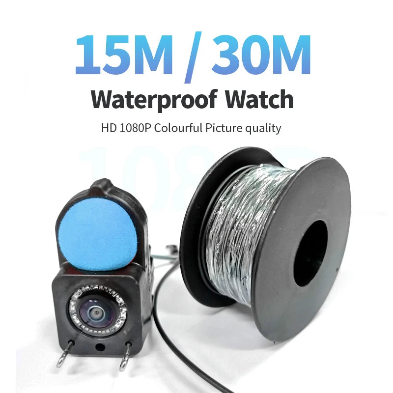 Portable Underwater Fishing Camera with 4.3" LCD Monitor Infrared Night Vision Waterproof Fish Finder for Ice Fishing