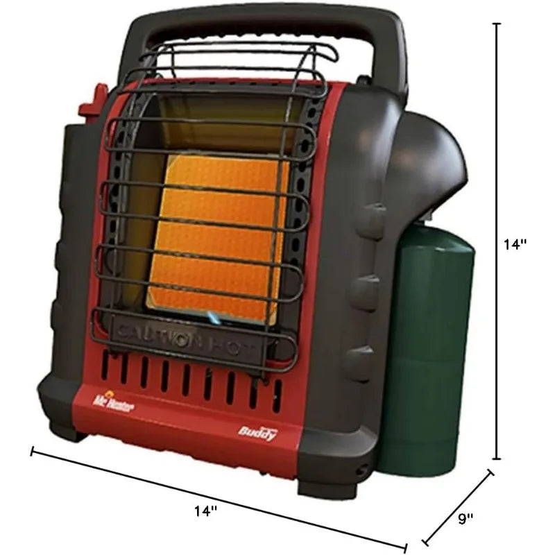 Mr. Heater MH-F232000 Portable Buddy 9,000 BTU Propane Gas Radiant Heater with Piezo Igniter Outdoor Camping Job Site Hunting,