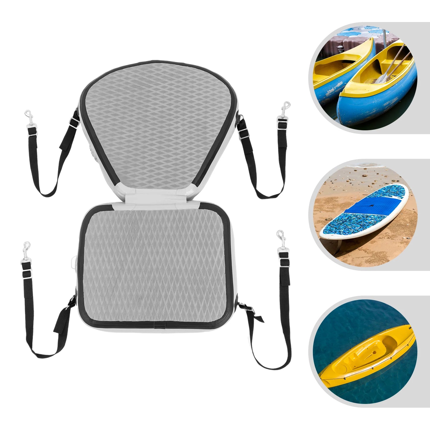 Kayak Seats, Thicken Seat Cushion for Kayak, Grey Padded Kayak Seat for Canoeing, Drifting, Rafting, Fishing