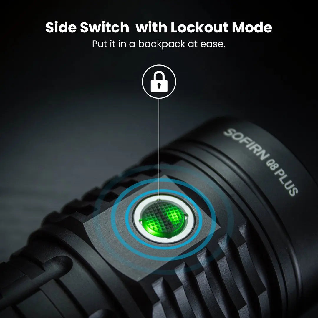 Sofirn Q8 Plus 6*XHP50.2 LED Torch 21700 USB C Rechargeable 16000lm Powerful Flashlight EDC Portable Lantern Lamp BLF Anduril 2