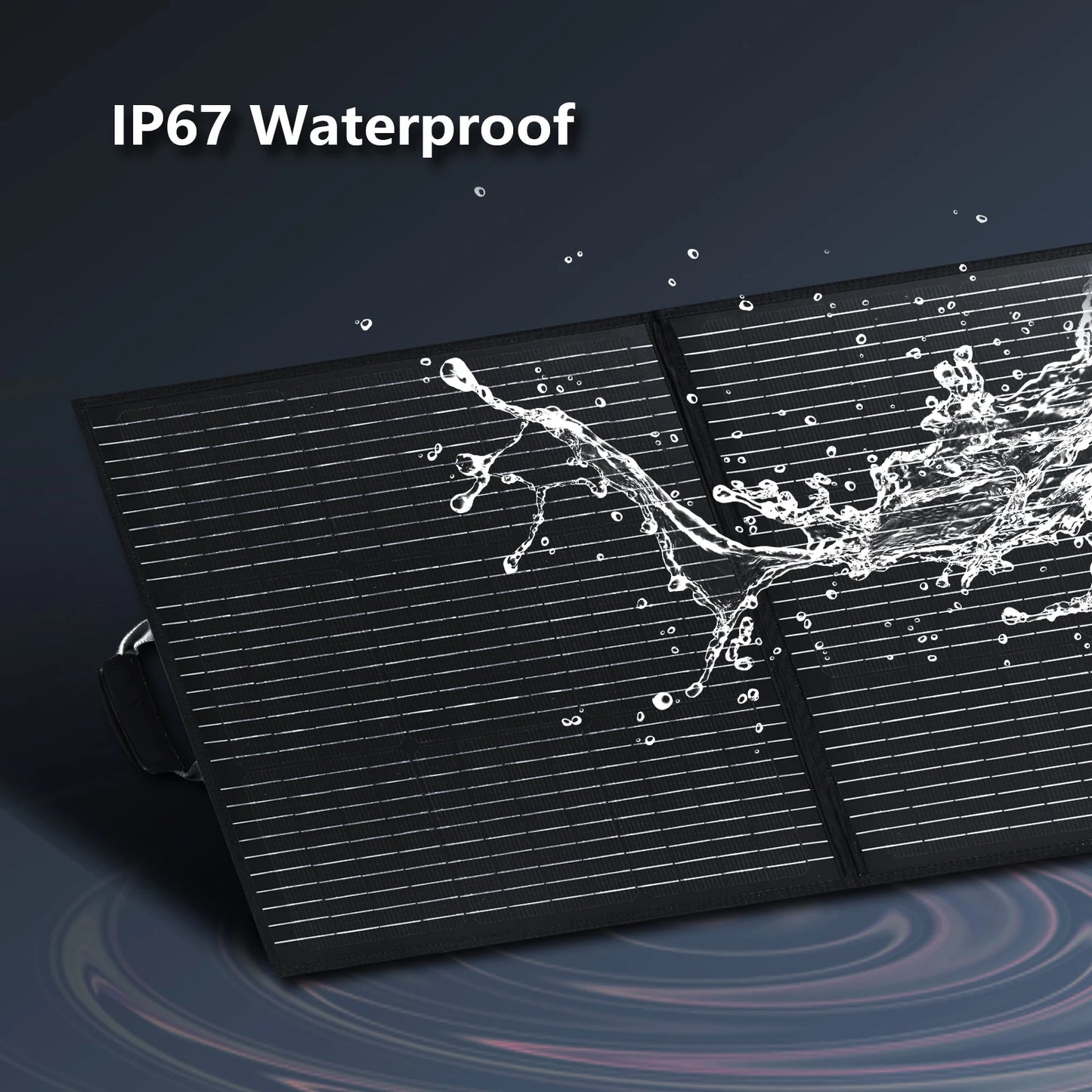 MHPOWOS Power Backup 110W/220W Portable Solar Panel 20V Foldable Solar Charger for Camping Fishing Outdoor RV Powerstation
