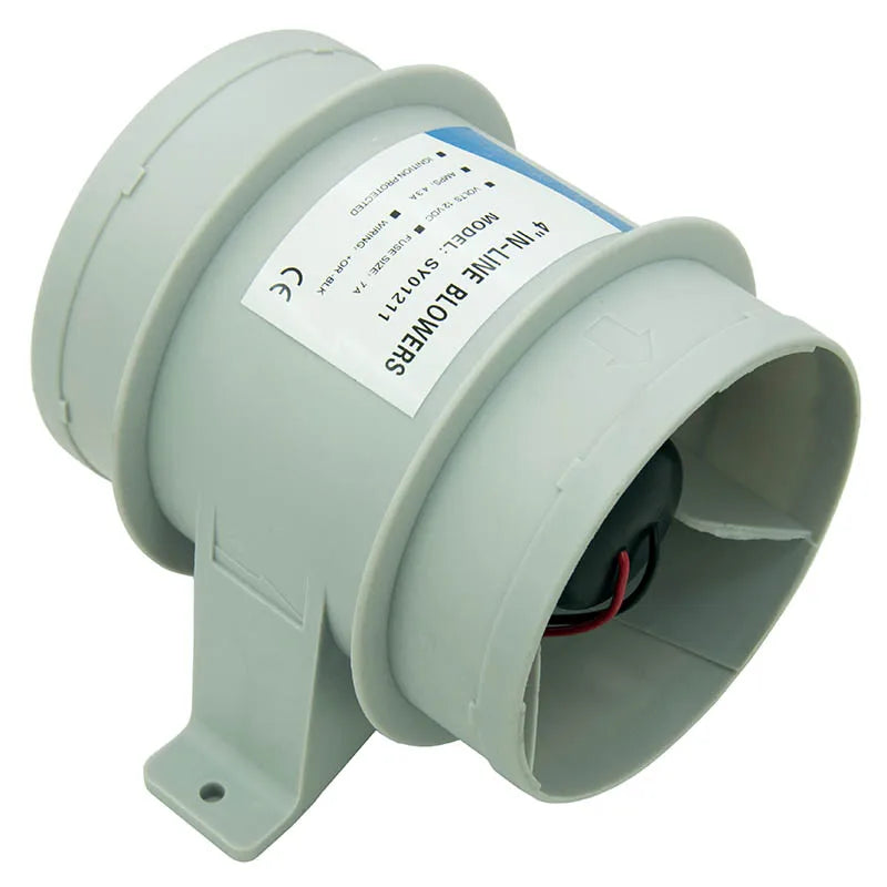 Boat Bilge Blower Marine 12V In-line Blower Bilge Air Fan 4 inch 235CFM