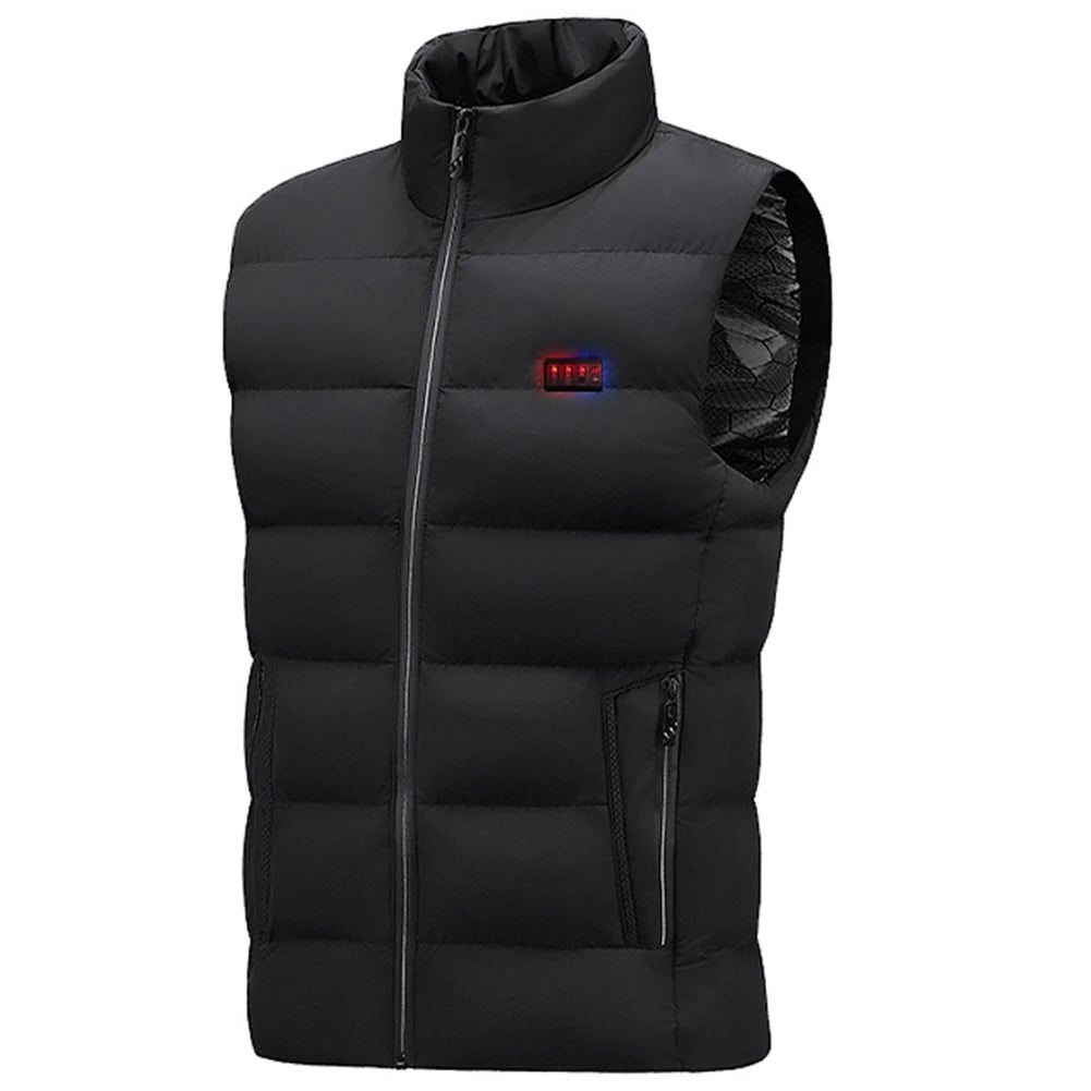 Unisex Thermal Vest Lightweight Electric Thermal Body Warmer 23 Heating Zone USB Charging for Outdoor Camping Hiking
