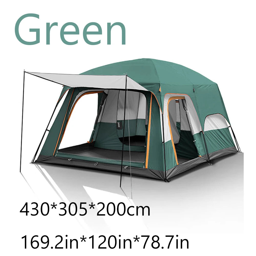 Sonuto Tent outdoor camping overnight two-bedroom portable thickened field awning camping equipment family gathering