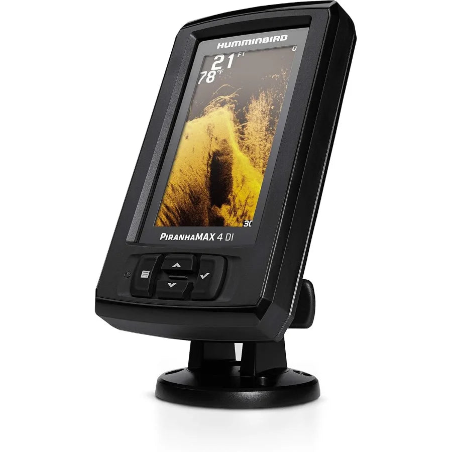 Humminbird PiranhaMAX 4 Fish Finder with Down Imaging Technology for Enhanced Depth and Structure Detection in Freshwater and S