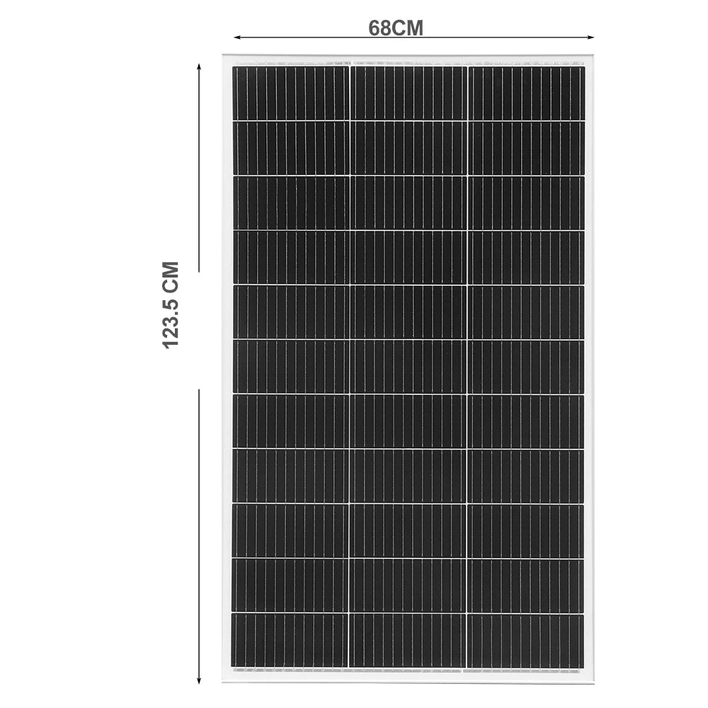 Glass Rigid Solar Panel China 18V 400W 200W  Monocrystalline Silicon Waterproof Solar Panel Charging 12V Camping/Home/RV CE