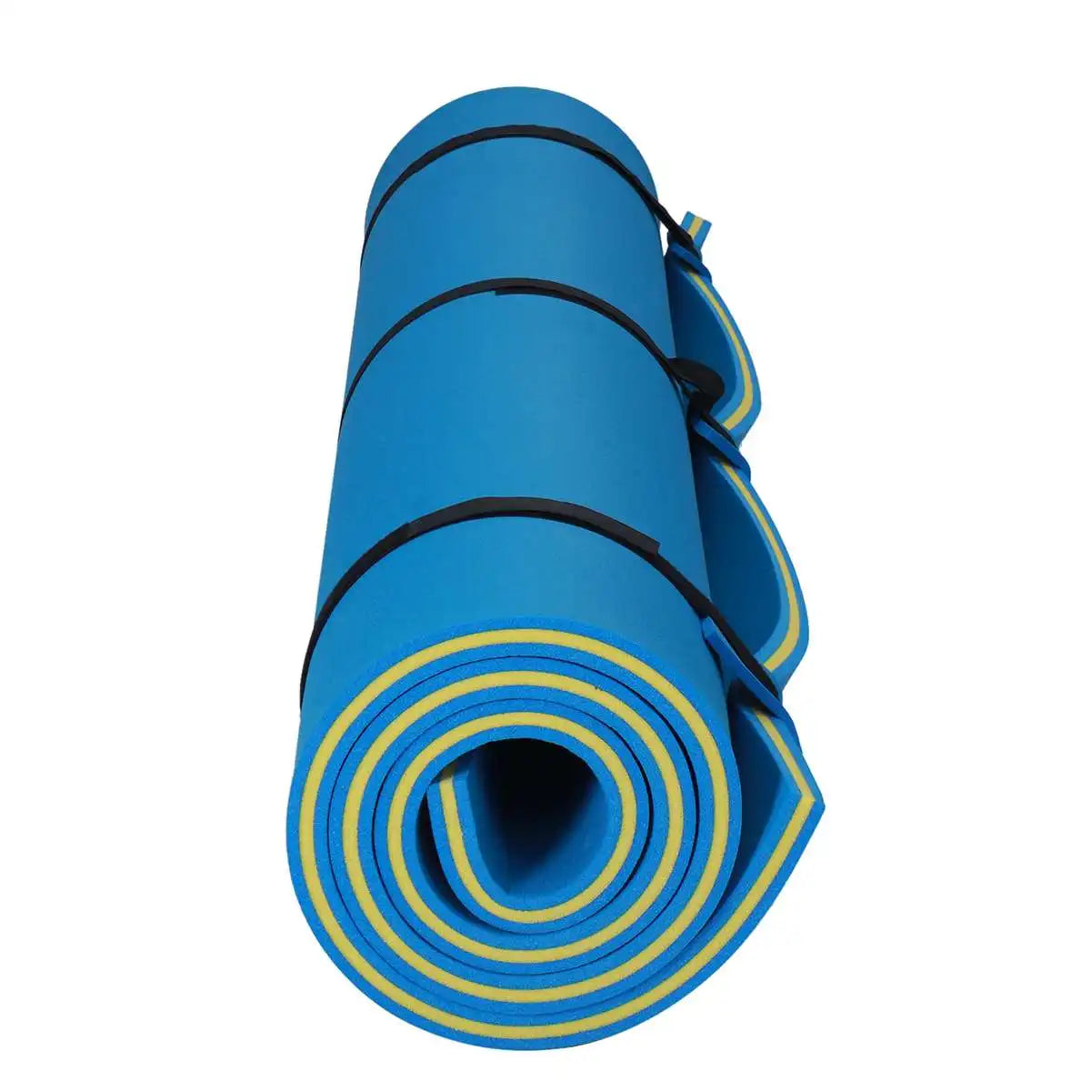 Floating Water Pad Mat 3-Layer Swimming Floating Foam Pad 9' x 6'/12.8' x 5' Water Pad with Storage Straps Water Activities Mat