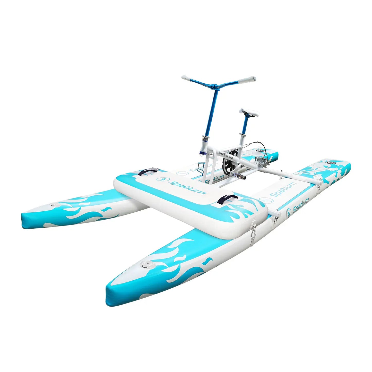 Spatium Sup Water Bike 2.0 Inflatable Pedal Boat Inflatable Pedal Kayak Water Bikes for Lake Fishing Pedal Boat More Stable