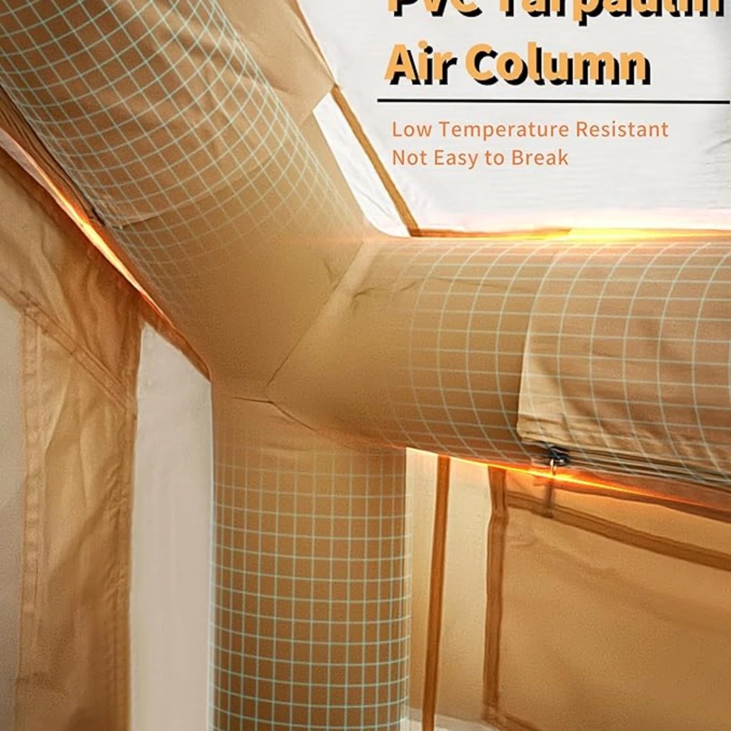 6-8 Person Inflatable Camping Tent, Large Inflatable Tent House with Air Pump, Quick Assembly Camping Tent, Waterproof Oxford Fa