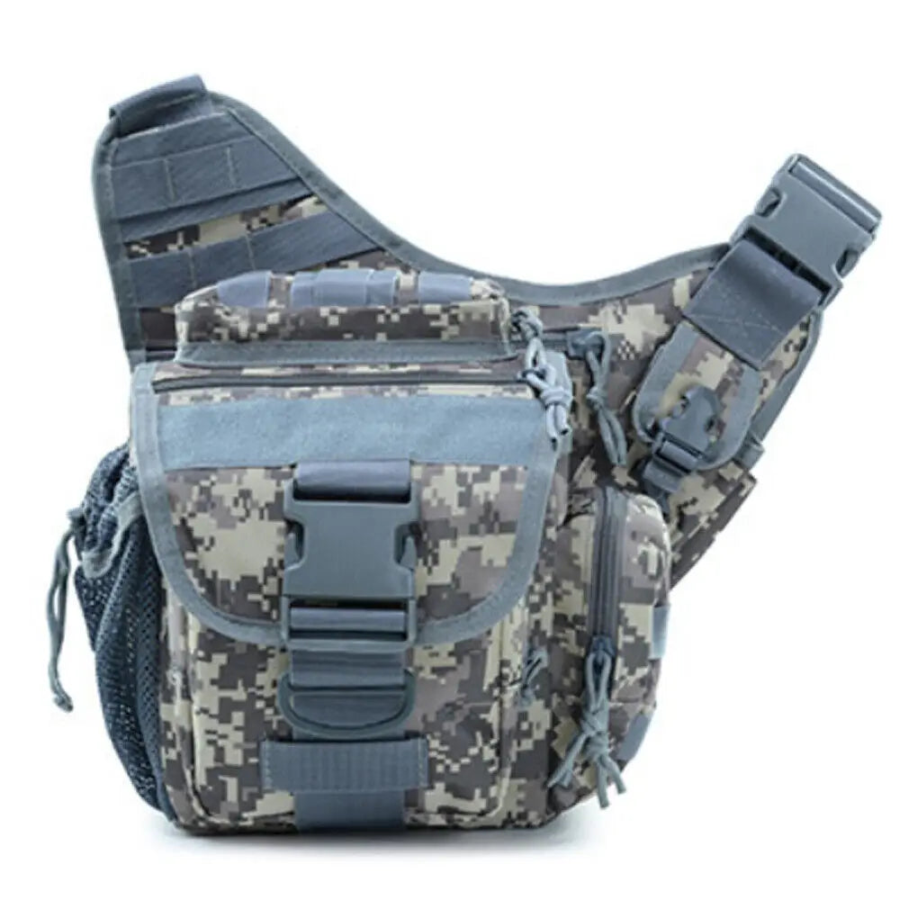 Outdoor Men Tactical Shoulder Bag Sling Chest Pack Military Molle Backpack Pouch Messenger Fishing EDC Sling Bag Utility Bag