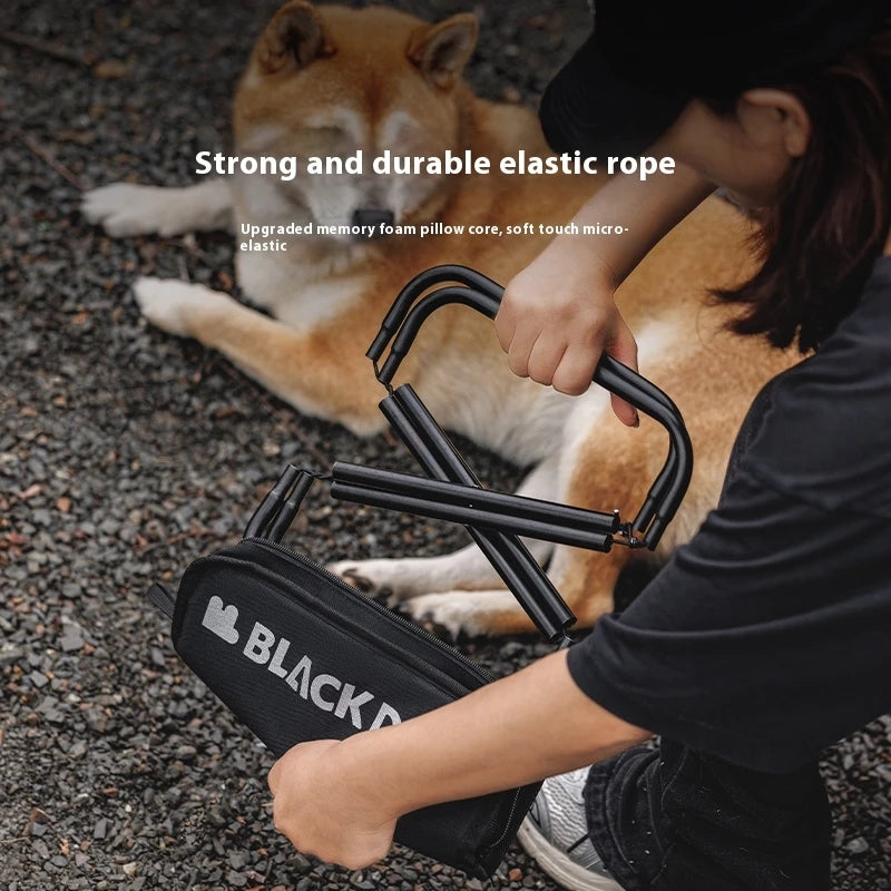 Naturehike BLACKDOG Camping Stool Aluminum Alloy Ultralight Foldable Seat Stool Portable Outdoor Backpacking Chair Fishing Stool