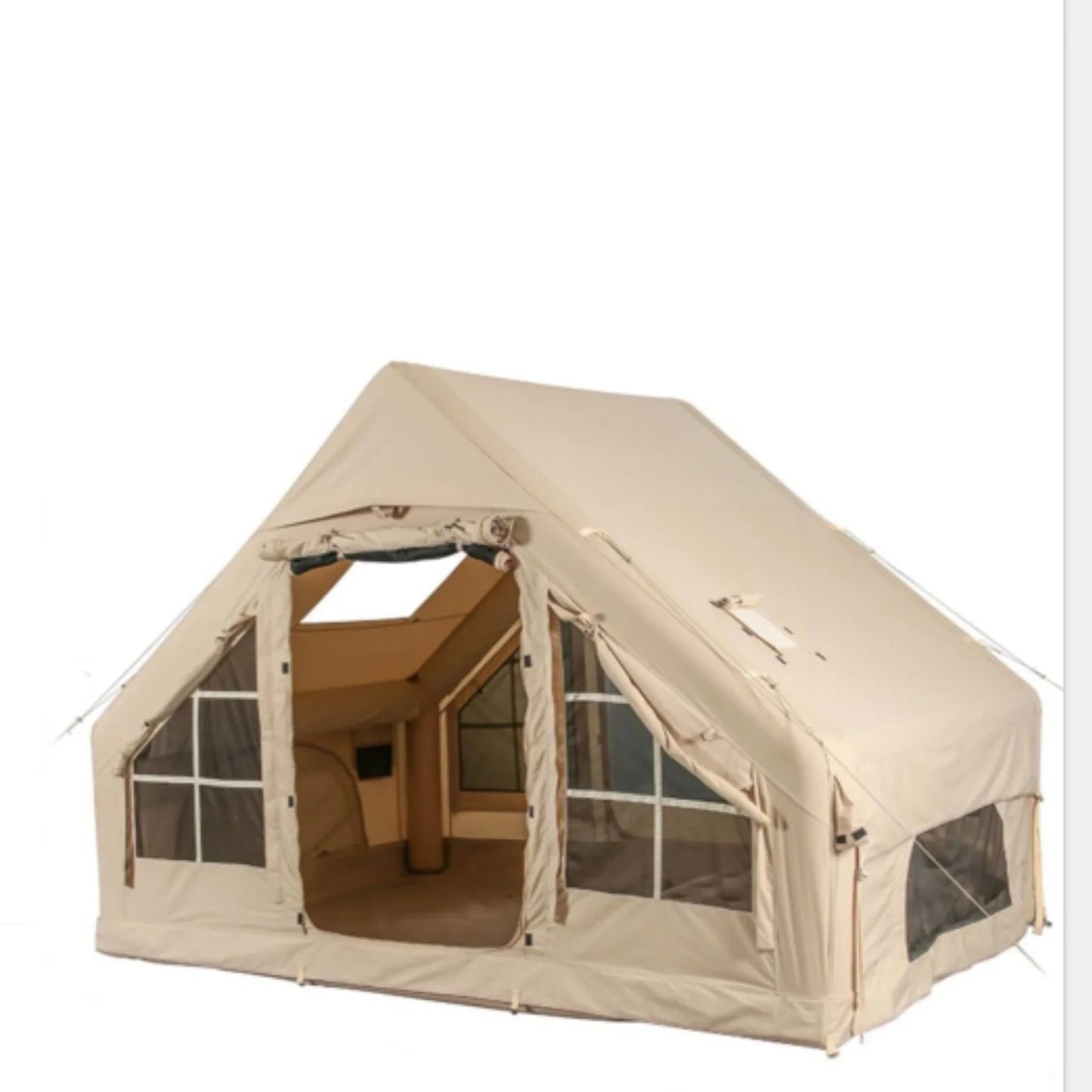 6-8 Person Inflatable Camping Tent, Large Inflatable Tent House with Air Pump, Quick Assembly Camping Tent, Waterproof Oxford Fa