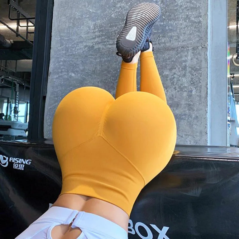 High Waist Seamless Yoga Leggings for Women Push-Up Sport Fitness Workout Scrunch Butt Tights Running Hip Lift Elastic Gym Pants