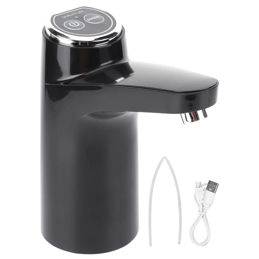 Wireless Water Pumping Device USB Rechargeable Mini Water Pump One Key Switch Auto Water Pump for Camping Water Tank