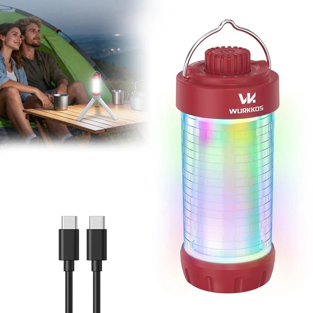 Wurkkos CL01 Camping Light 550 Lumens 18650 Rechargeable LED Flashlight Mini Magnetic Light