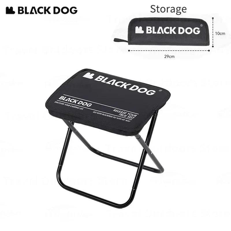 Naturehike BLACKDOG Camping Stool Aluminum Alloy Ultralight Foldable Seat Stool Portable Outdoor Backpacking Chair Fishing Stool