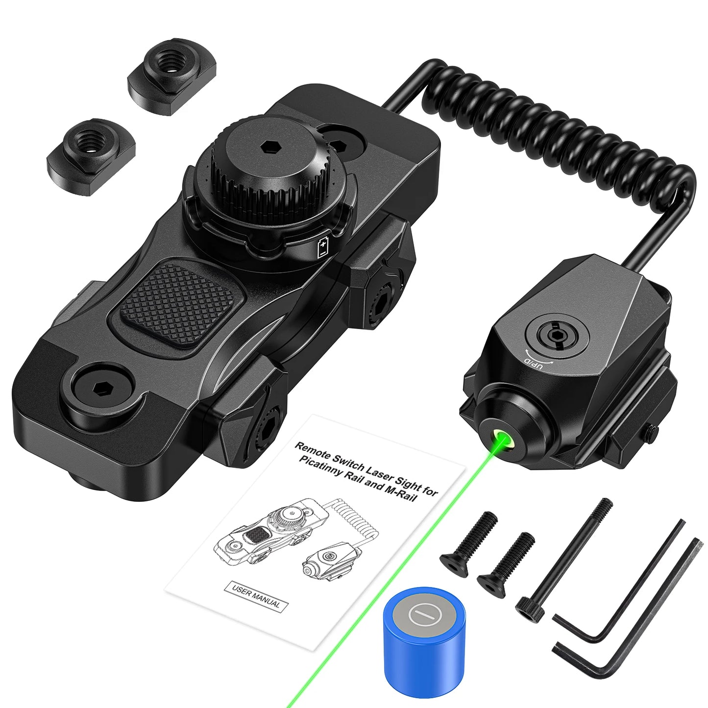 7003 battery mode, equipped with a green laser sight with mouse tail aiming assist function