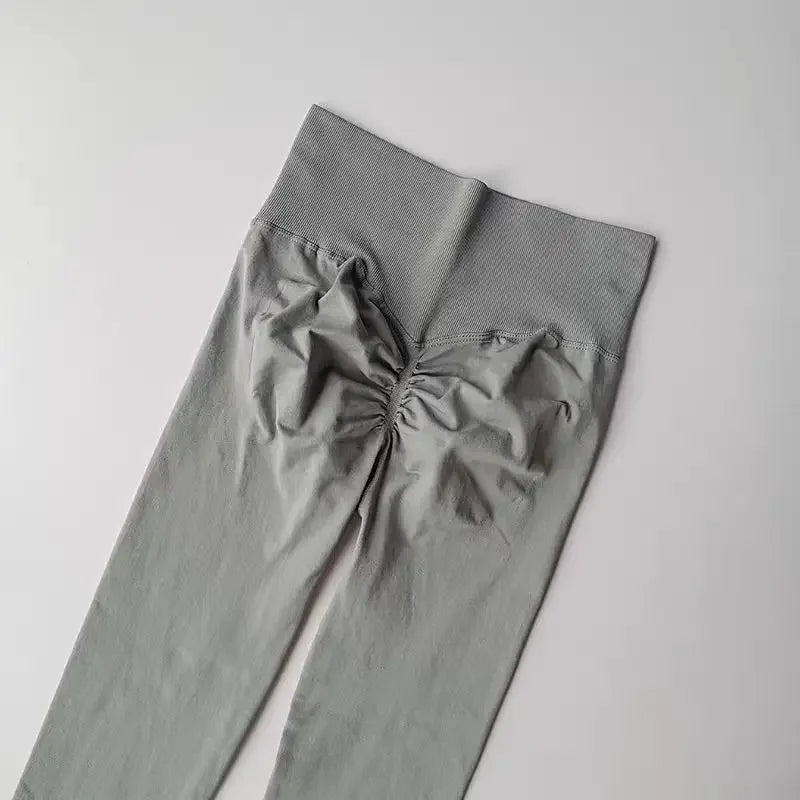 High Waist Seamless Yoga Leggings for Women Push-Up Sport Fitness Workout Scrunch Butt Tights Running Hip Lift Elastic Gym Pants