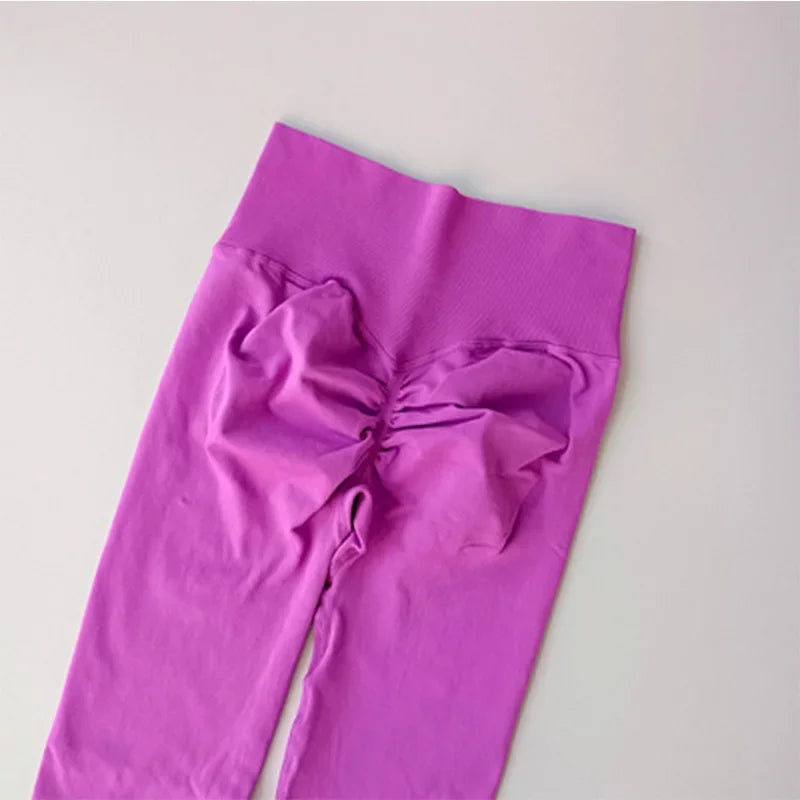 High Waist Seamless Yoga Leggings for Women Push-Up Sport Fitness Workout Scrunch Butt Tights Running Hip Lift Elastic Gym Pants