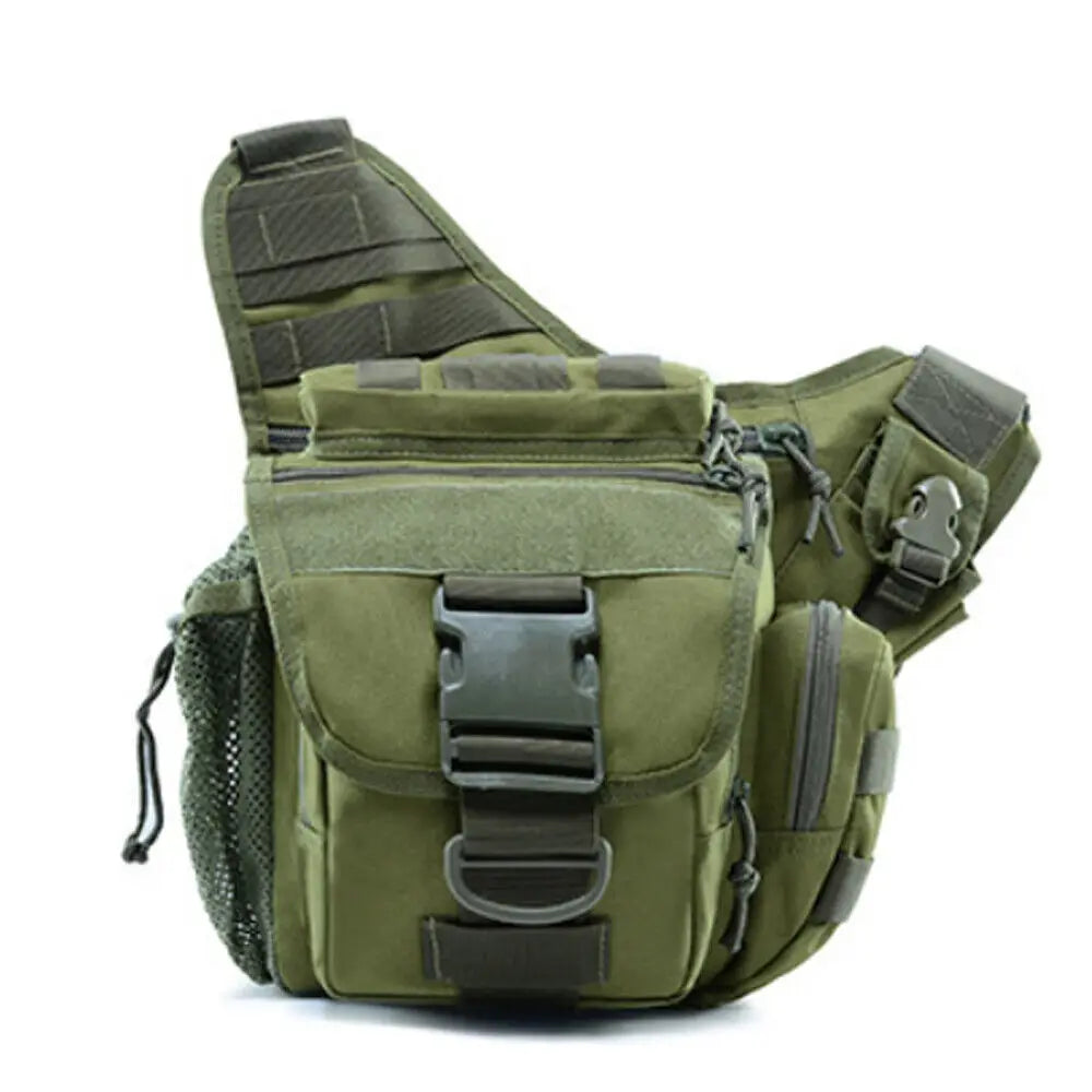 Outdoor Men Tactical Shoulder Bag Sling Chest Pack Military Molle Backpack Pouch Messenger Fishing EDC Sling Bag Utility Bag
