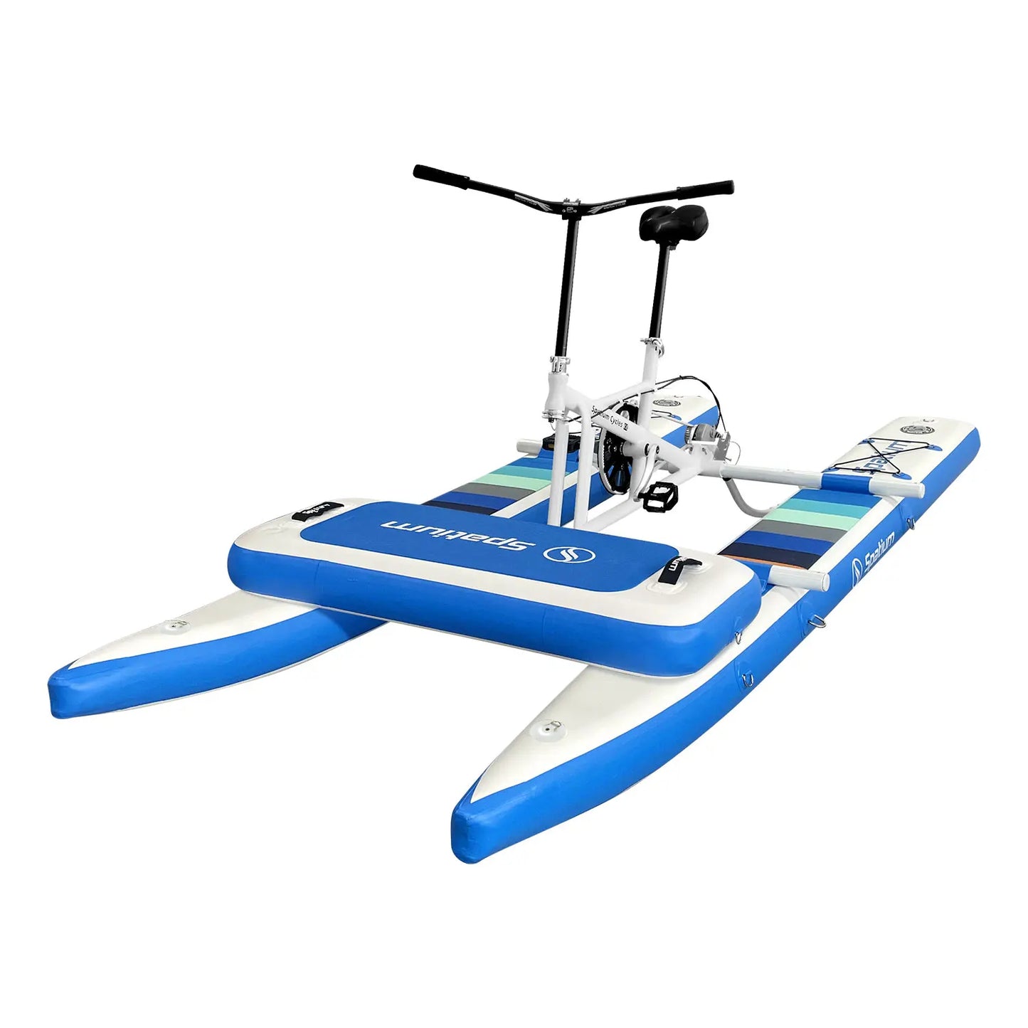 Spatium Sup Water Bike 2.0 Inflatable Pedal Boat Inflatable Pedal Kayak Water Bikes for Lake Fishing Pedal Boat More Stable