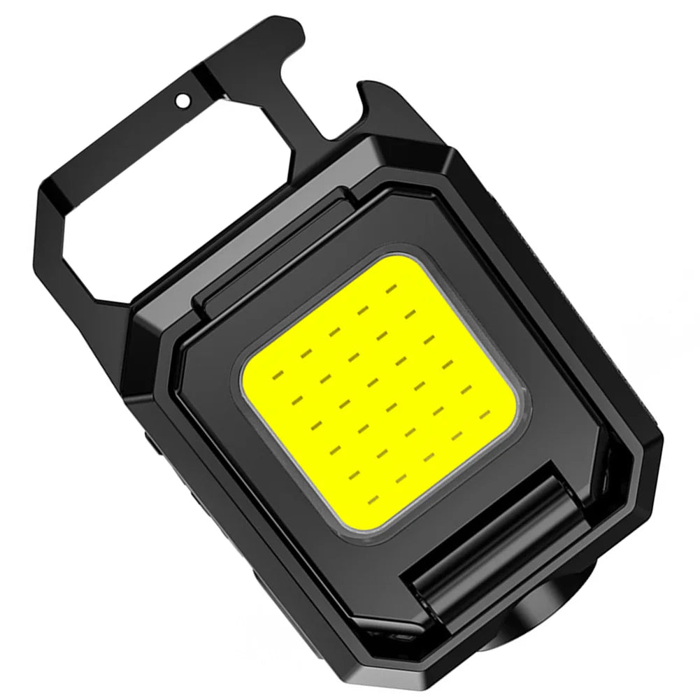 1p XPE Pocket Flashlight 1000LM COB LED Emergency Lamp 800mAh Type-C USB Rechargeable IPX4 Waterproof for Outdoor Camping Hiking