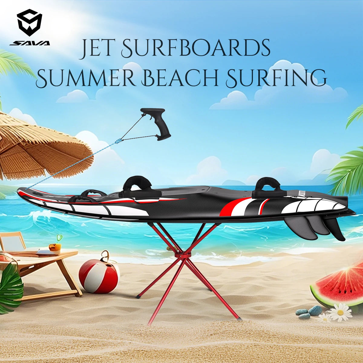 Ships from US Jet Surfboard Carbon Fiber Surfboard Gas-Powered Surfboard with 109cc Engine Powered Surfboard