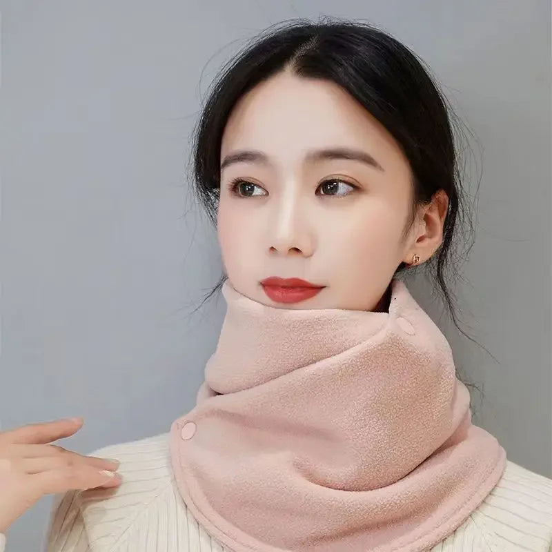 Winter Neck Warmer Men Women Ski Neck Gaiter Face Scarf Fleece Scarf Thick Windproof Scarves for Cold Weather Outdoor Sports
