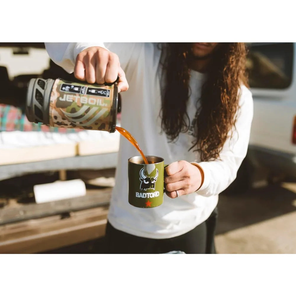 Flash Camping and Backpacking Stove System, Portable Propane/Isobutane Burner with Cooking Cup for Outdoor Trips and Hiking