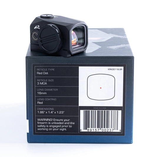 Original Kraken Closed Emitter 1x16 Red Dot Sight Compact  Riflescopes 3 MOA KRK00116-3R 002