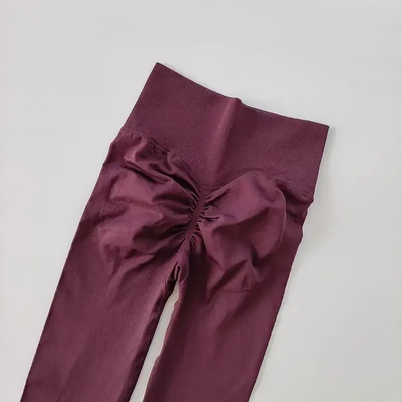 High Waist Seamless Yoga Leggings for Women Push-Up Sport Fitness Workout Scrunch Butt Tights Running Hip Lift Elastic Gym Pants