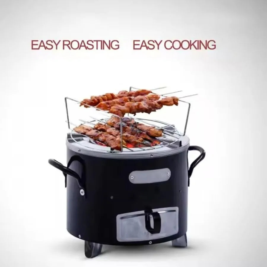 Portable Rocket Stove for Outdoor Cooking Efficient Charcoal Jiko Stove Designed for Camping Hiking BBQ and Emergency Use Compa