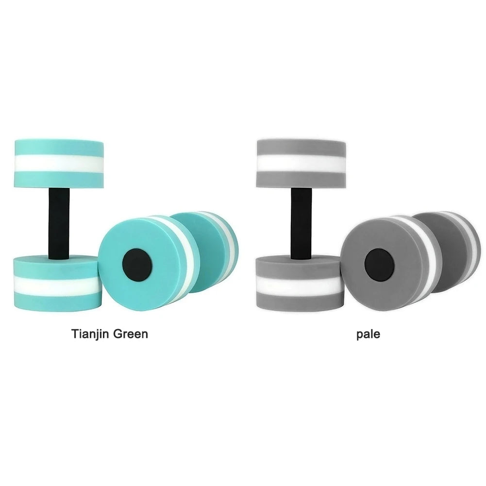 2x Fitness Gym Equipment Accessories Water Aerobics Dumbbell Aquatic Barbell Aqua Fitness Pool Swimming Exercise