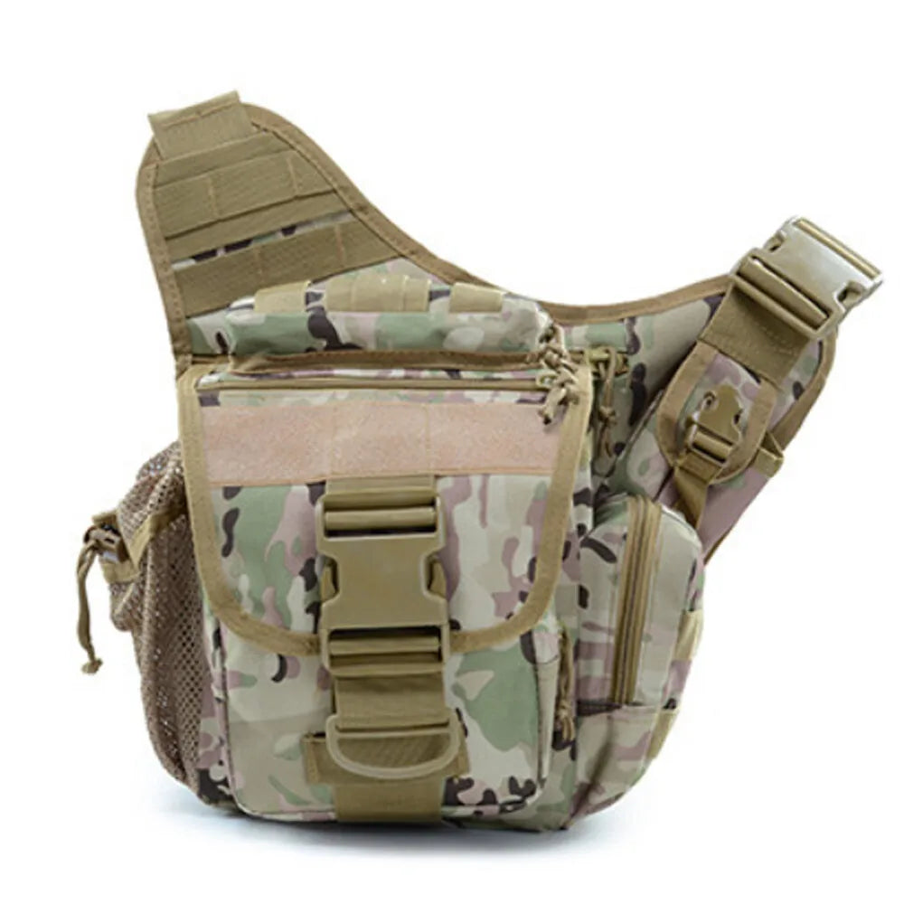 Outdoor Men Tactical Shoulder Bag Sling Chest Pack Military Molle Backpack Pouch Messenger Fishing EDC Sling Bag Utility Bag