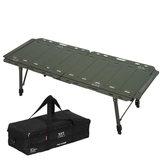 IGT Unit Combination Table 120KG Load Capacity with Adjustable Height Leg with Carry Bag for Hiking Picnic Fishing Beach