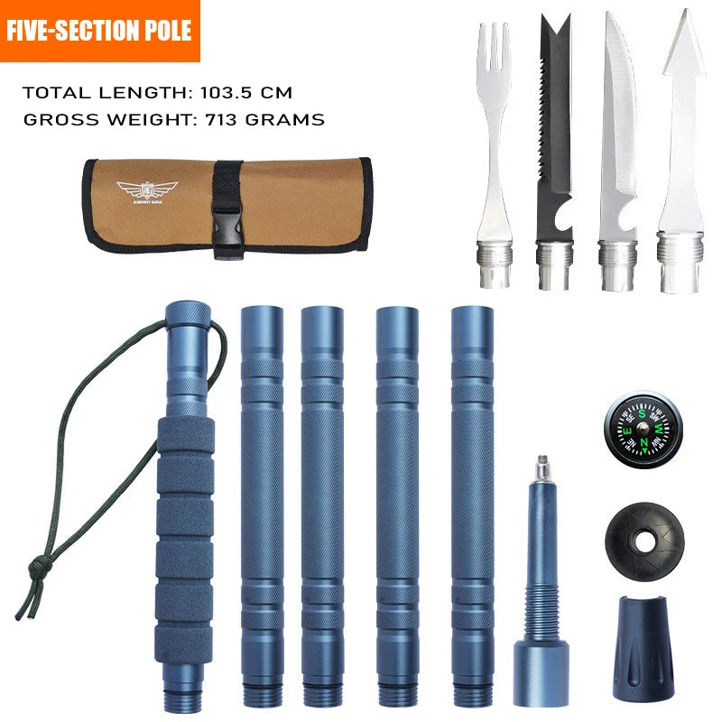 CEOI GWOK New Durable Lightweight Trekking Poles Adjustable Walking Sticks for Outdoor Hiking Camping Walking Sticks