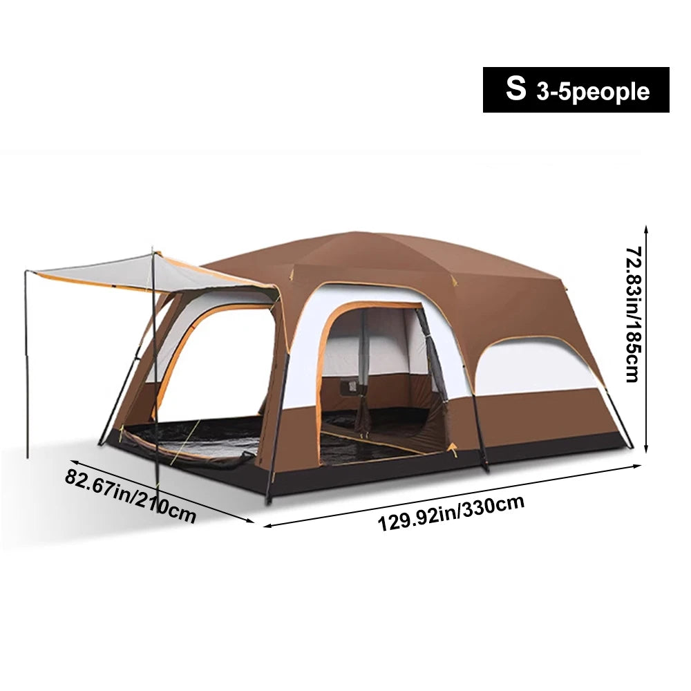 Sonuto Tent outdoor camping overnight two-bedroom portable thickened field awning camping equipment family gathering