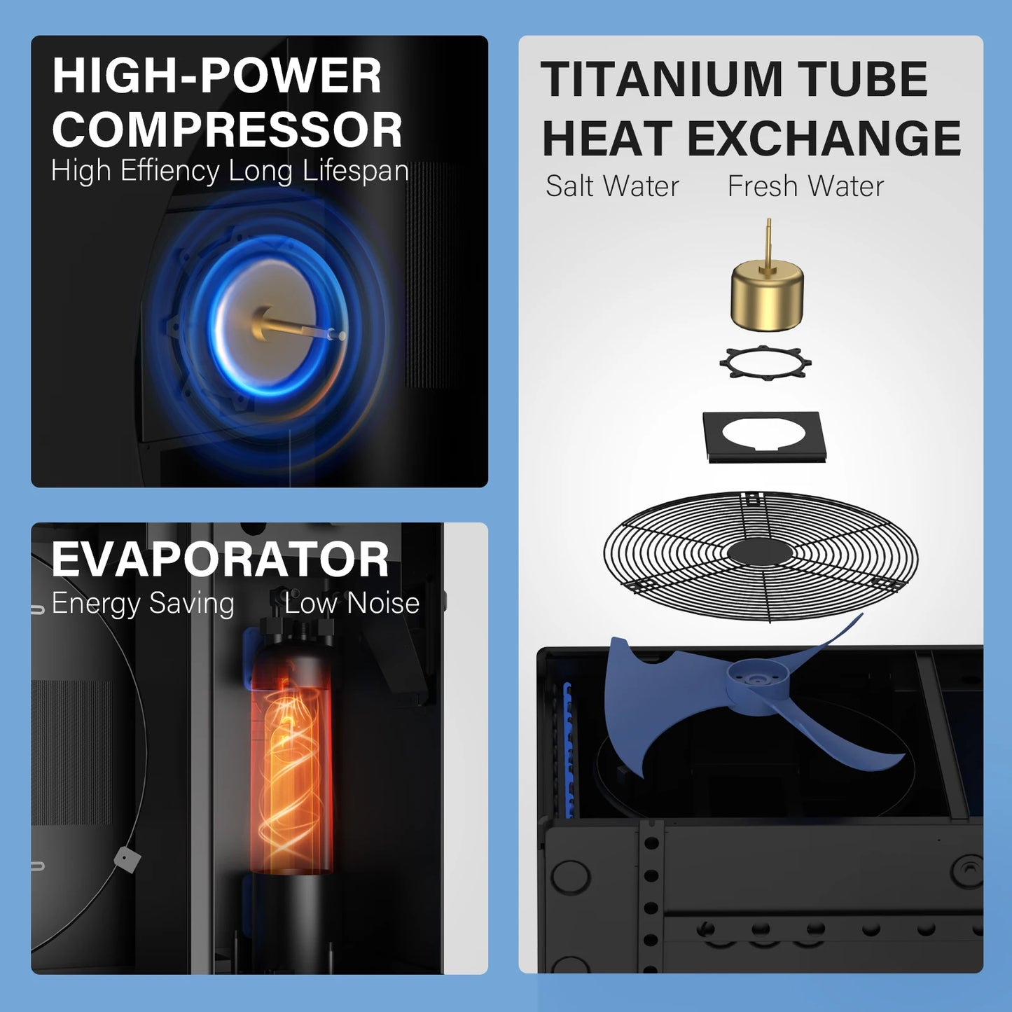 30000 BTU Above Ground Swimming Pools Heater Electric Pool Heater With Wi-Fi Heat Pump Swimming Pool Smart App