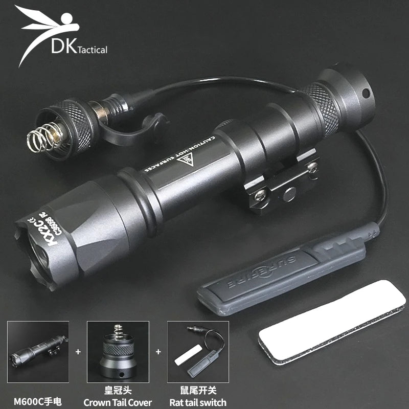 US Warehouse Tactical SF X300 X300U M600C M300 Flashlight Hunting Weapon Scout Light Airsoft Lamp Accessories Fit 20mm Rail