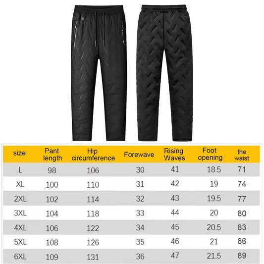 Unisex Heated Pants 10 Heating Zones Heating Warmer Pants Winter Electric Heated Trousers Winter Outdoor Sports Thermal Trousers