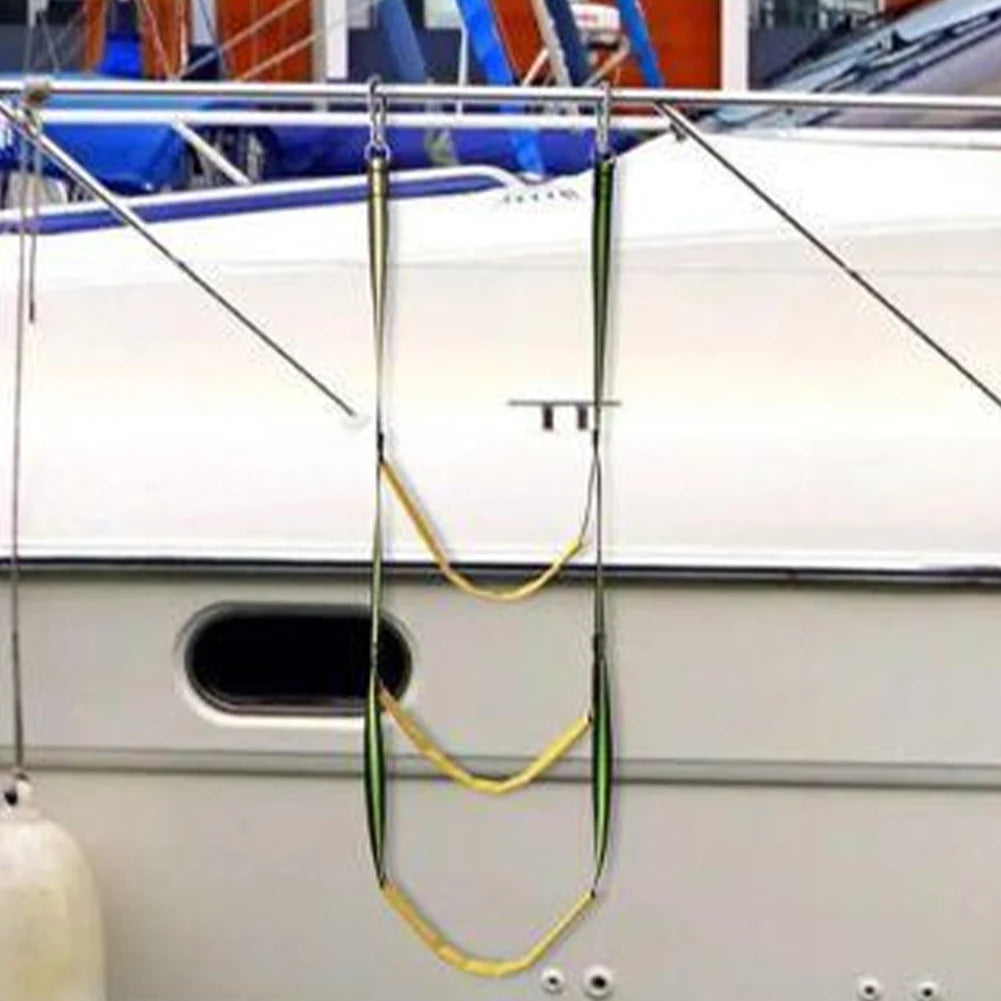 5 Step Launching Ladder Boat Folding Ladder Boat Rope Ladder Portable Yacht Boat Side Hanging Ladder Boat Accessories